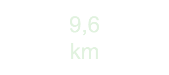 9,6 km
